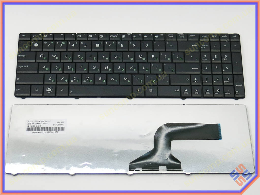

Клавиатура для ASUS X52N,X52Jc, X52Jr, X52Jt, X52Ju, X54, X54C, X54H, X54Hr, X54Hy (RU black), Черный