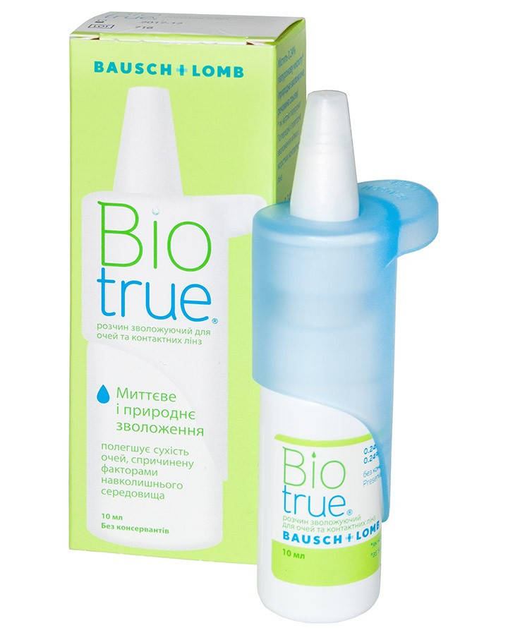 

Увлажняющие капли Biotrue Drops (с гиалуроновой кислотой) 10ml