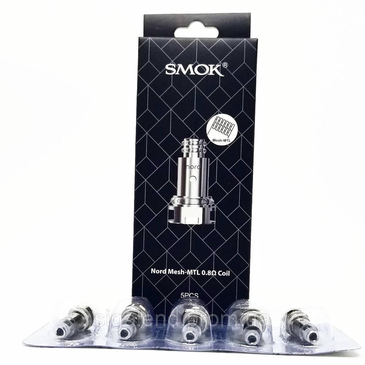 

Випаровувач Smok Nord 0.8 ohm Mesh MTL Nord Coils