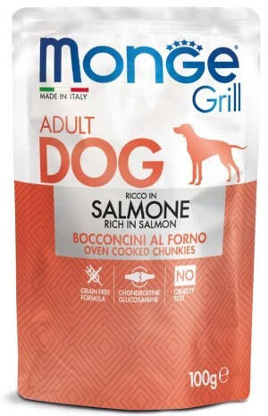 

Влажный корм для собак Monge Grill Salmon 100 г