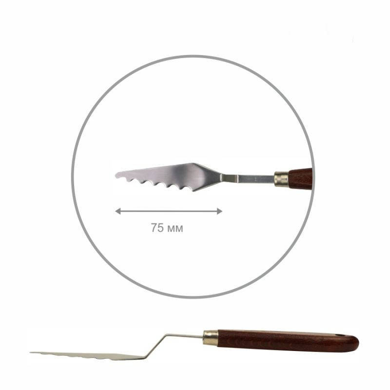 

Мастихин ArtWork № 6 волнистый длинна 7,5 см Rosa Studio, 94129406