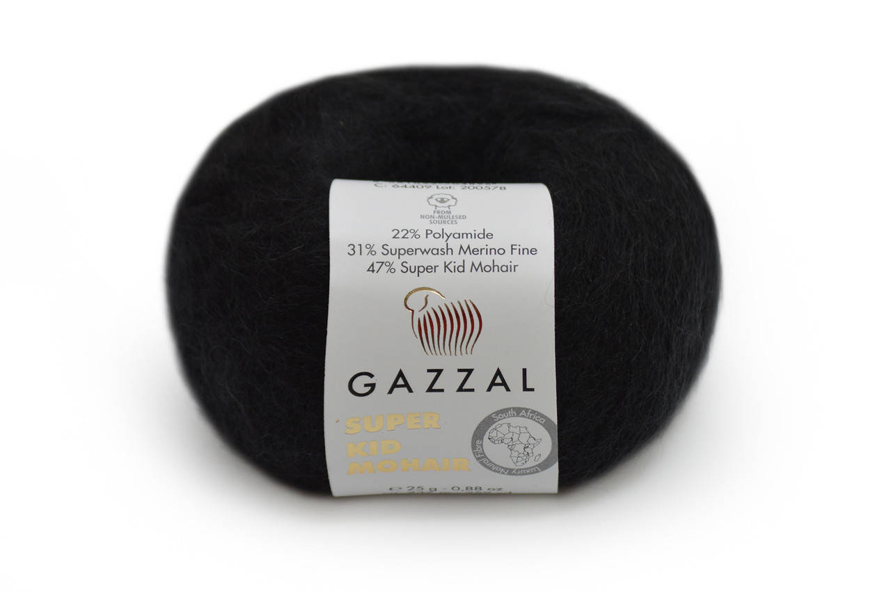 

Gazzal Super Kid Mohair, Черный №64409