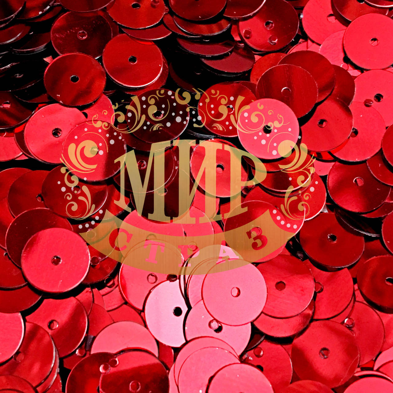 

Пайетки Siam 10мм. Упаковка 10 гр