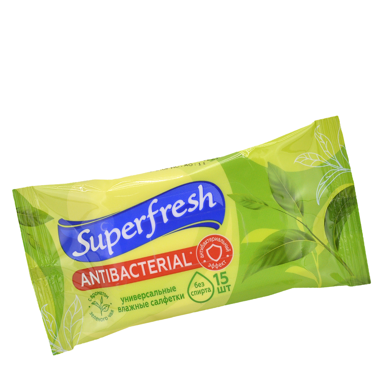 

Влажные салфетки SuperFresh "Зеленый чай" 15шт