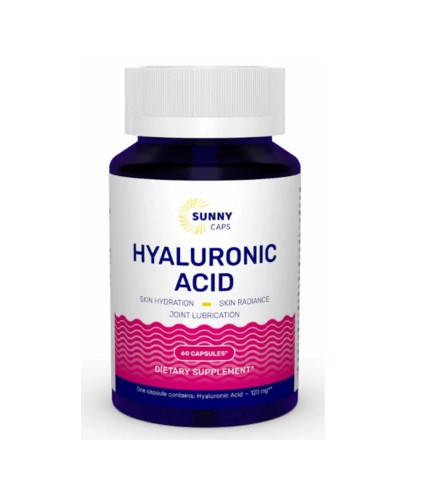 

Гиалуроновая кислота, Hyaluronic Acid Powerfull, Sunny Caps, 120 мг, 60 капсул (SUN-530715)