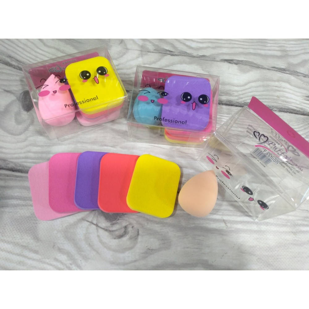 

Набор спонжей для макияжа Микс 6в1 Puffy