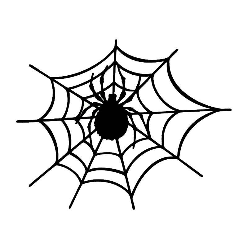 

Виниловая наклейка на авто - паук 8 18х20 см, Белый