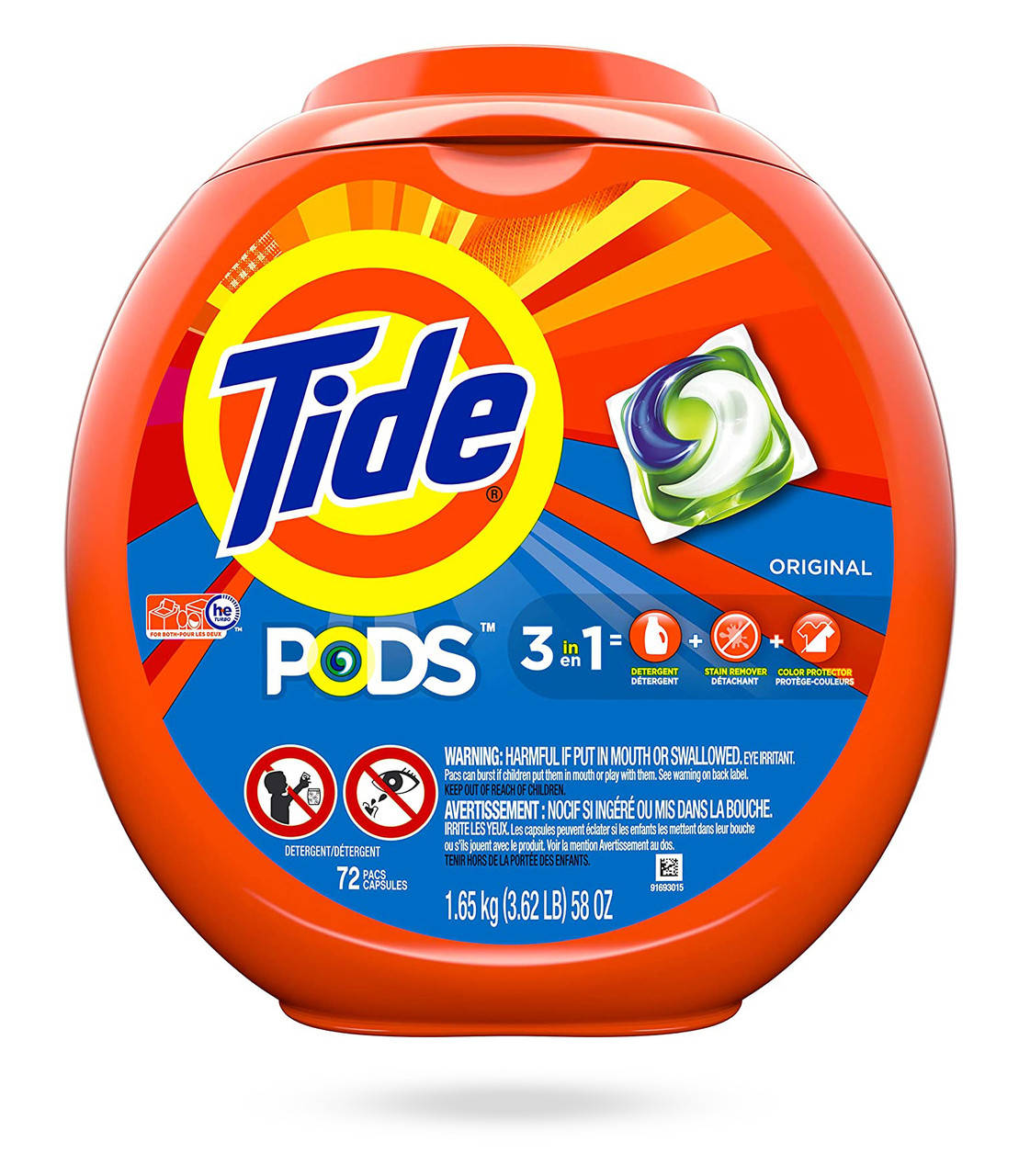 

Капсулы для стирки Tide Pods 3in1 Original 72 шт