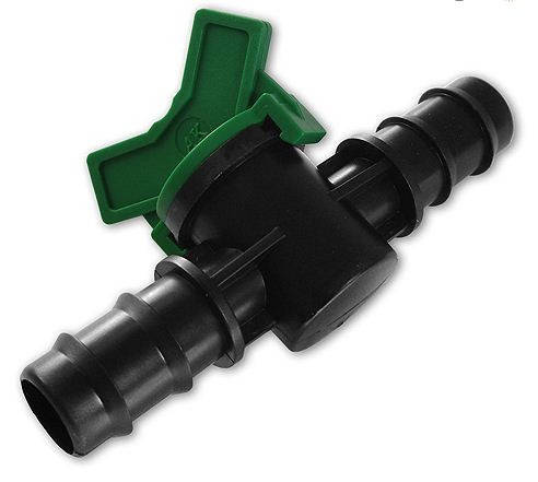 

Кран 16 мм зубчатый проходной