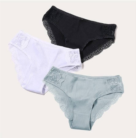 

Хлопковые трусы женские XXL (52 размер) - 3шт. 95% cotton, 5% elastan, Разные цвета