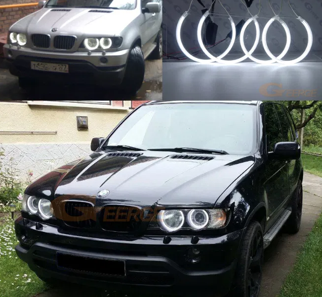 

CCFL E53 кольца для е53 кузова X5 BMW яркие белые ангельские глазки х5