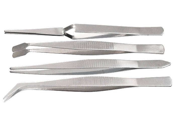 

Набор пинцетов из нержавеющей стали, 4 шт. SPARTA