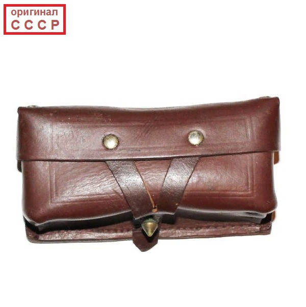 

Подсумок оригинальный новый КОЖАНЫЙ для СКС (оригинал СССР)