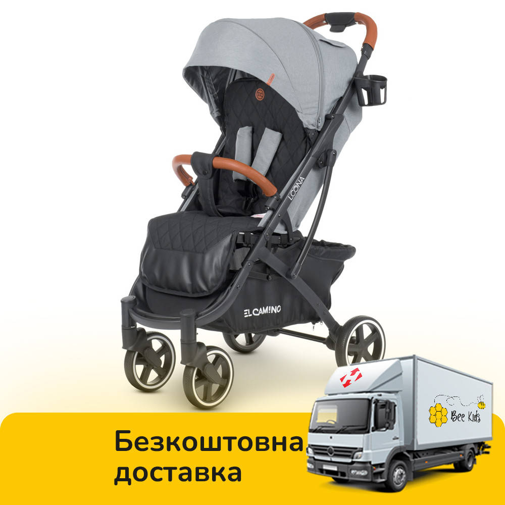 

Детская прогулочная коляска El Camino Loona ME 1090-1 Quiet Gray Серый