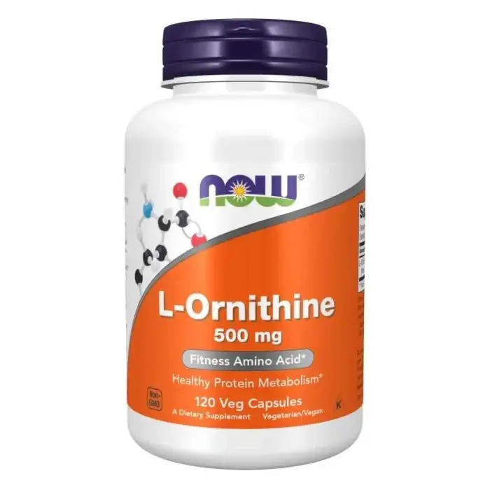 

L-Орнитин 500 мг - NOW Foods 120 капс (733739001221)