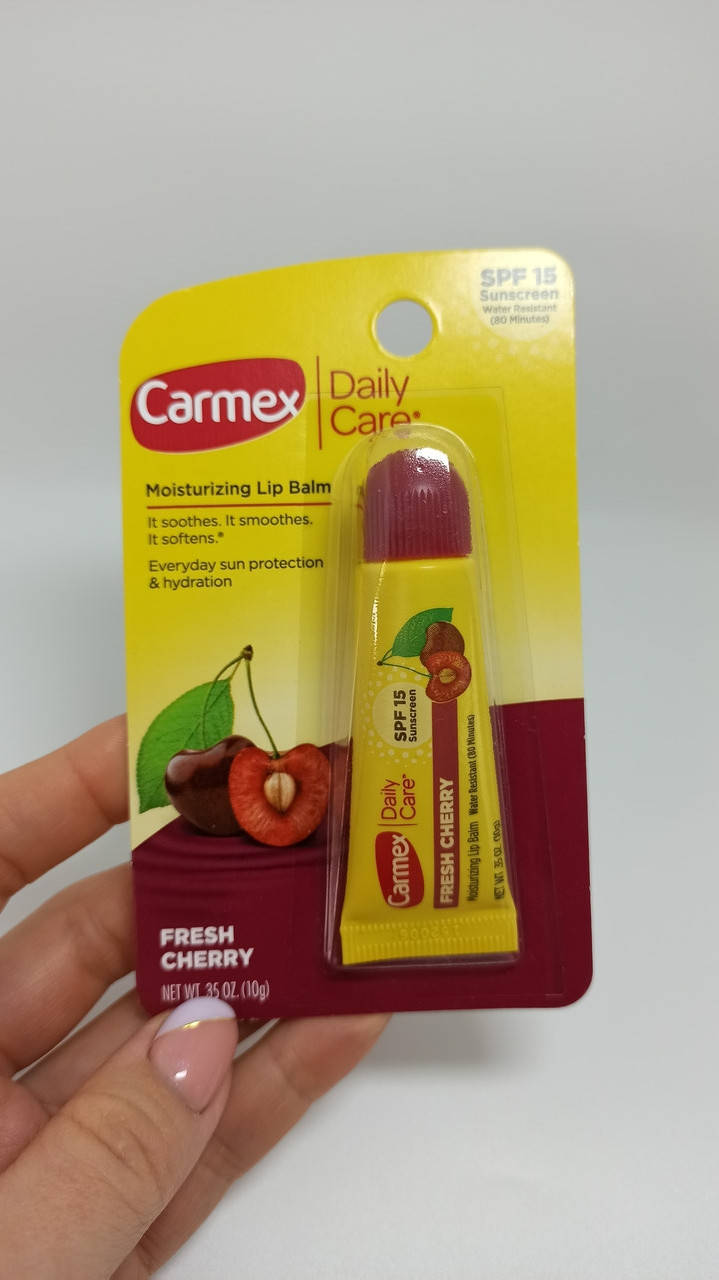 

Бальзам для губ - carmex daily care moisturizing lip balm Fresh cherry