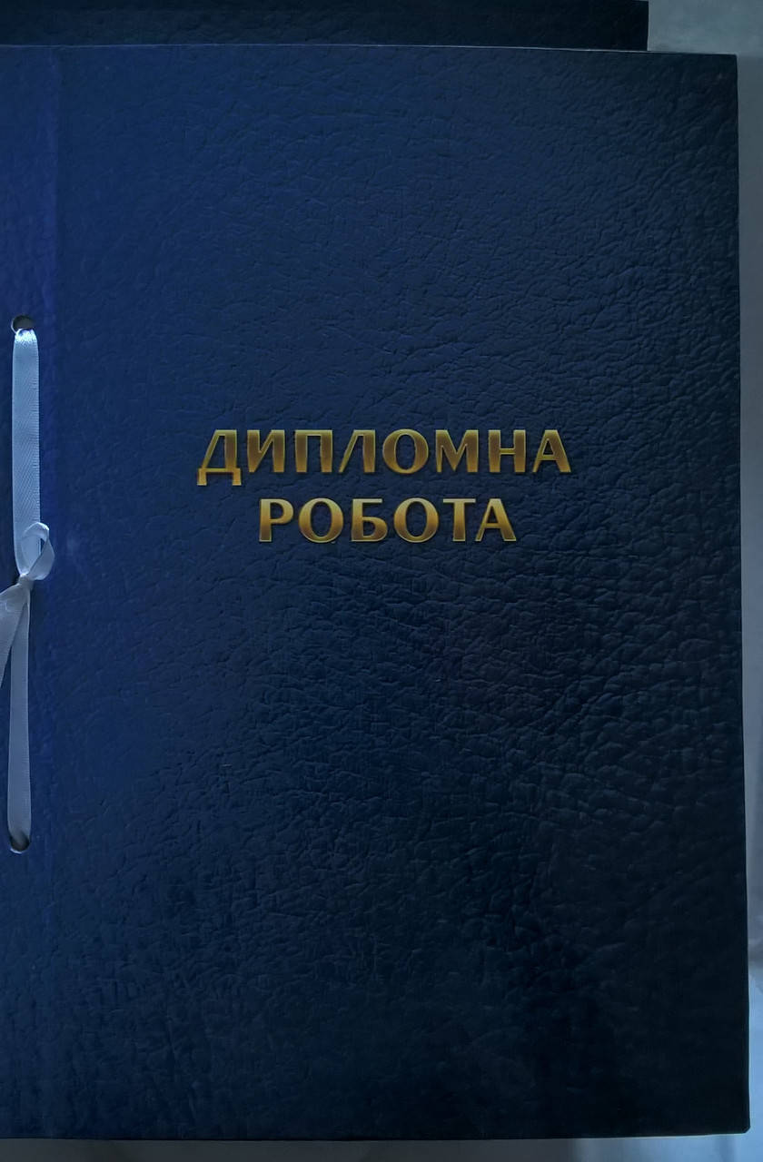 

Папка для дипломной работы, Синий