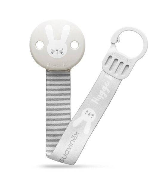 

Кліпса для пустушки із атласною стрічкою, "Hygge:Затишні історії"/сіра