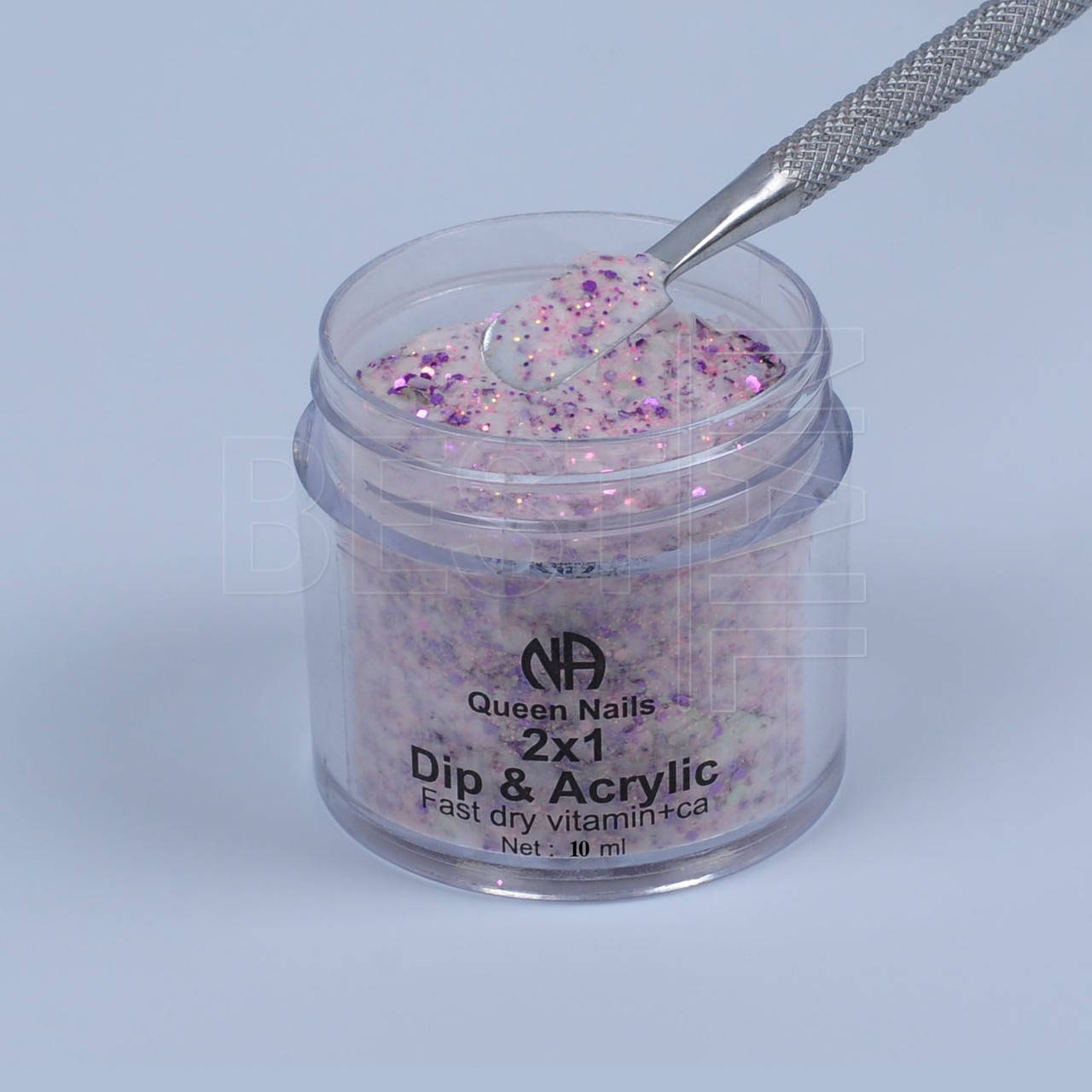 

Дип пудра Queen Nails №Hm 255 c глиттером, 10 мл
