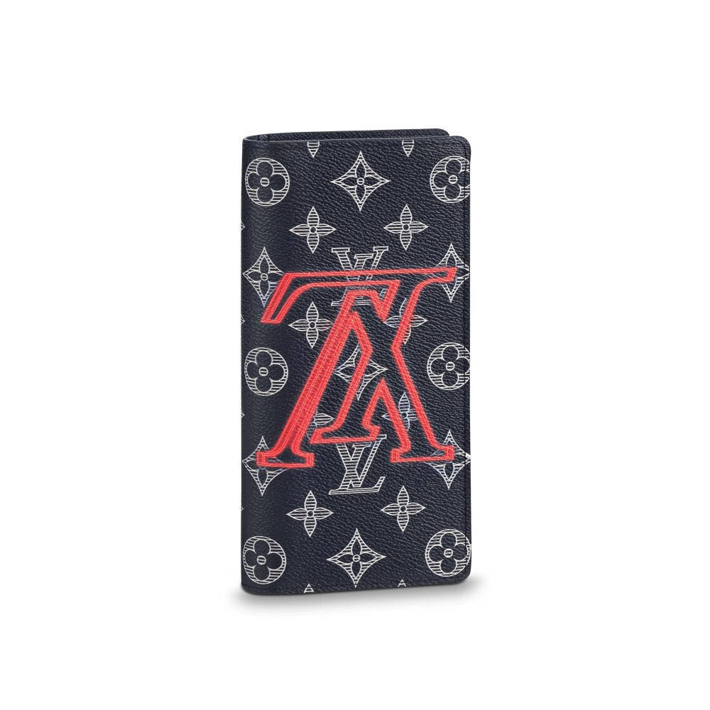 

Бумажник Louis Vuitton Brazza Monogram Upside Down Ink Navy