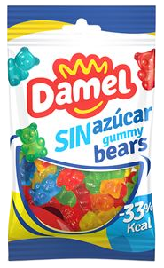 

Желейные конфеты Damel Sin Azucar Bears мишки, 100г 18шт/ящ