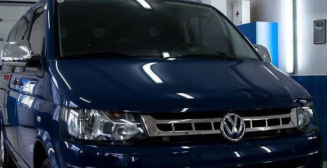 

Накладка на решетку Volkswagen Т5/T6 (фольксваген т5/т6), нерж. (2010>)