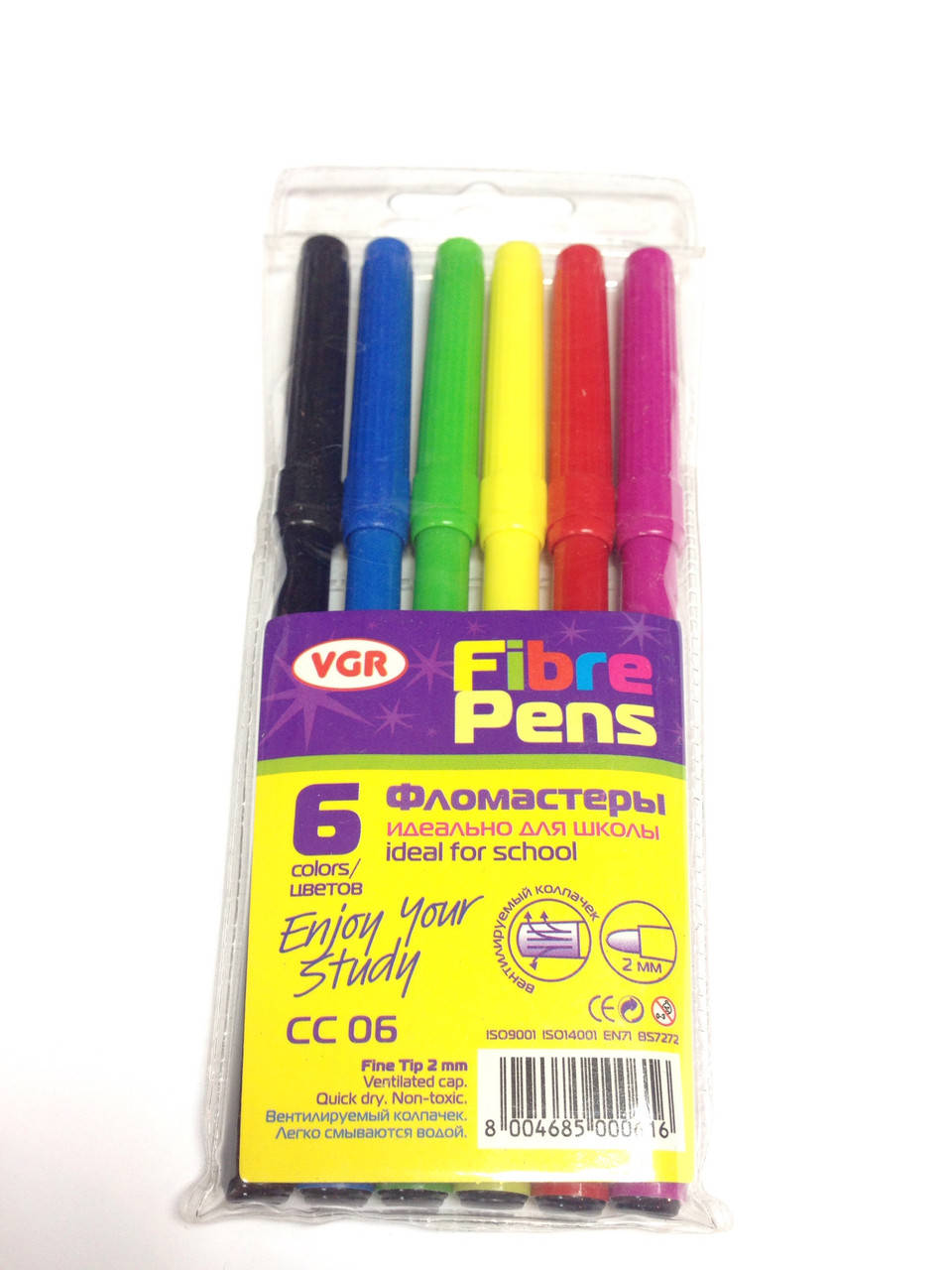 

Фломастеры 6цв.VGR Италия