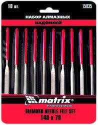

Набор алмазных надфилей 140х70х3, 10 шт Matrix 15835 158359