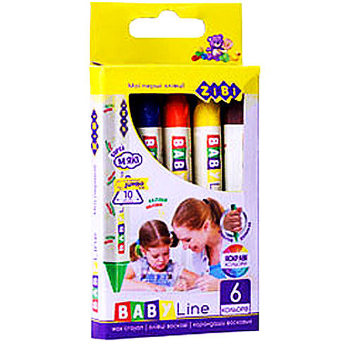 

Олівці воскові JUMBO, 6 кольорів, трикутні ZB.2483