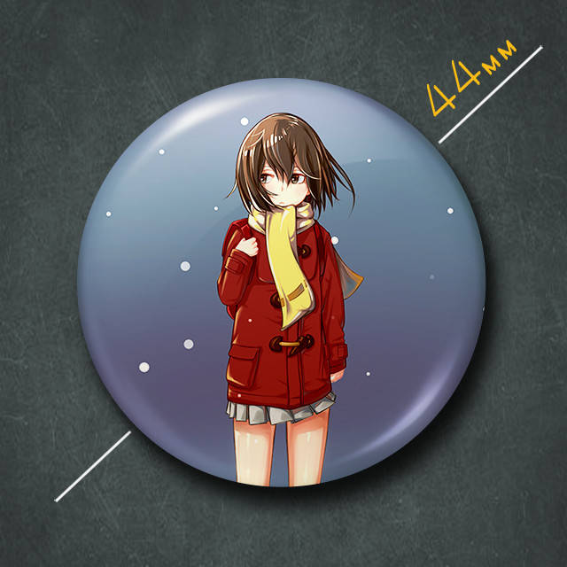 

"Каё Хинадзуки (Город, в котором меня нет / Erased)" значок круглый на булавке Ø44 мм