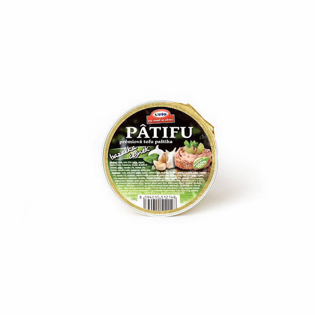 

Паштет рослинний тофу з базиліком та часником 100г Patifu Veto