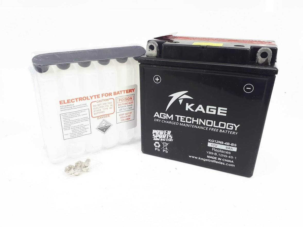 

Аккумулятор для квадроцикла ATV 150 200 250 кубов Kage 12N9-4B-BS (L135*W75*H139mm)