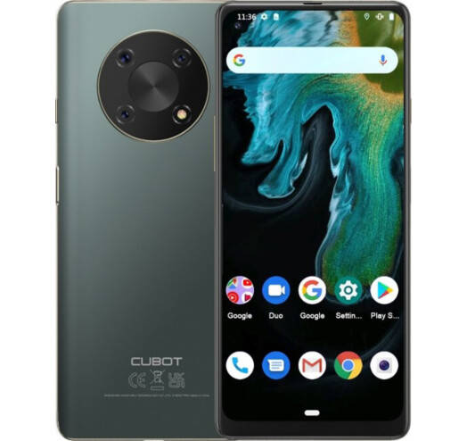 

Смартфон Cubot MAX 3 Green 4/64 Gb, 48+5+0.3/16Мп, 2 SIM, 6.8" IPS, 8 ядер, 5000 мАч, 4G (LTE), Зелёный