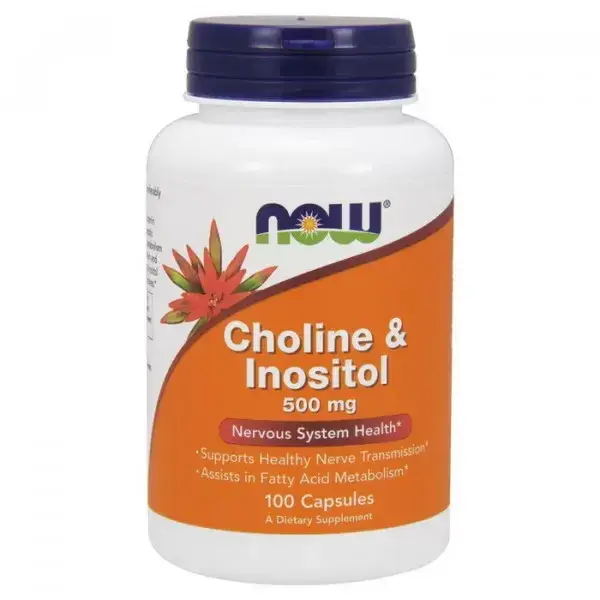 

Холин и Инозитол Now Foods Choline & Inositol 500 mg 100 caps Нау Фудс