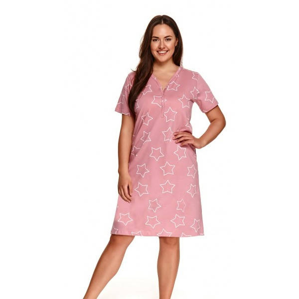 

Женская ночная сорочка TARO 2509 OKSA SS21 , размеры XXL-3XL, 100 % хлопок 3XL розовый
