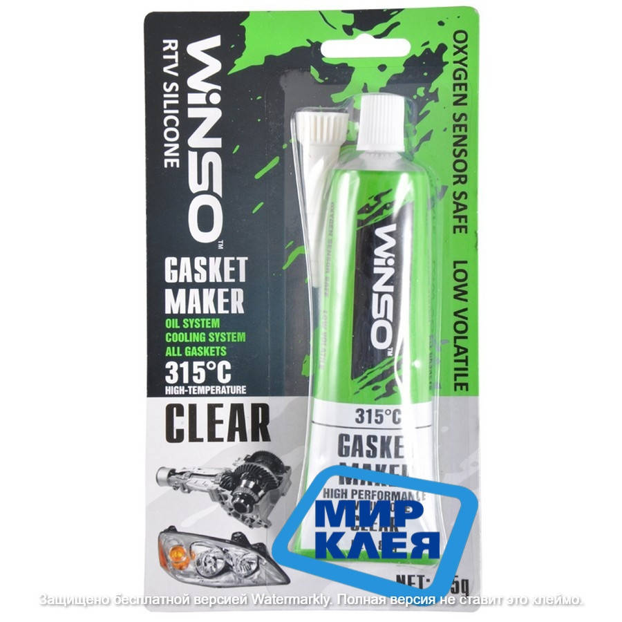 

Герметик автомобильный "Winso" 85г. прозрачный