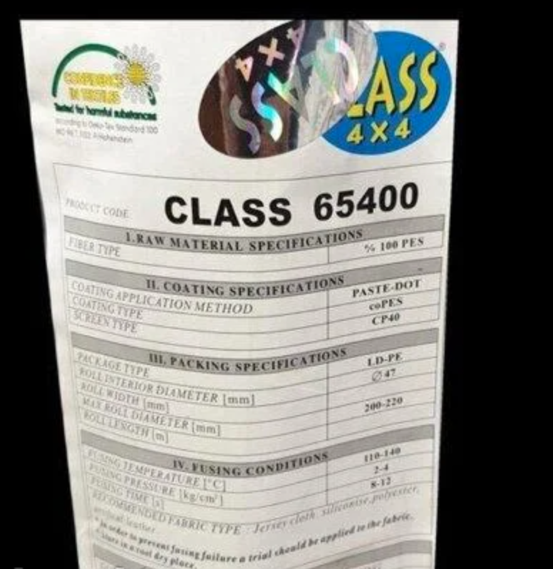 

Флизелин клеевой тип CLASS 4*4 черный 90см/200м (40г /м2)