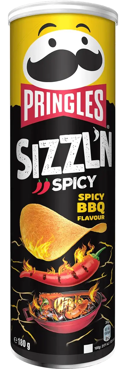 

Чипсы Pringles Sizzln Spicy BBQ 180 g