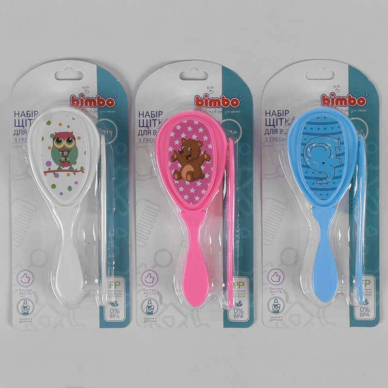 

Расчёска 54101 (288) с гребнем, "BIMBO", 3 цвета, 1шт на листе