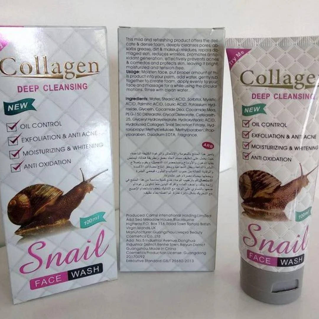 

Гель для умывания Snail Collagen с муцином улитки 100мл