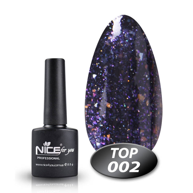 

Топ с глиттером 002 Nice for you фиолетовый 8,5 мл
