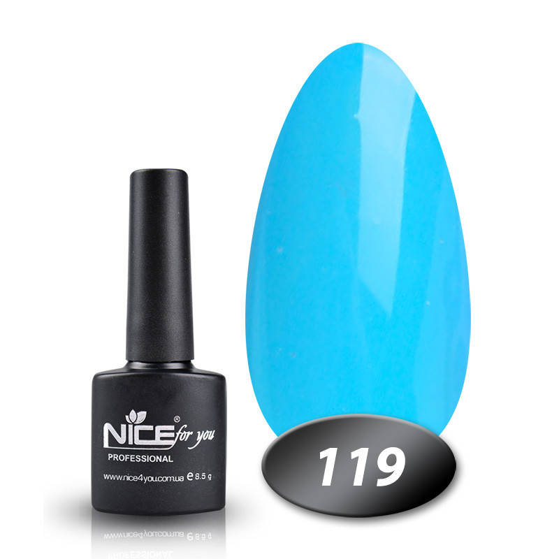 

Гель лак Nice for you 119 лазурный 8,5 мл
