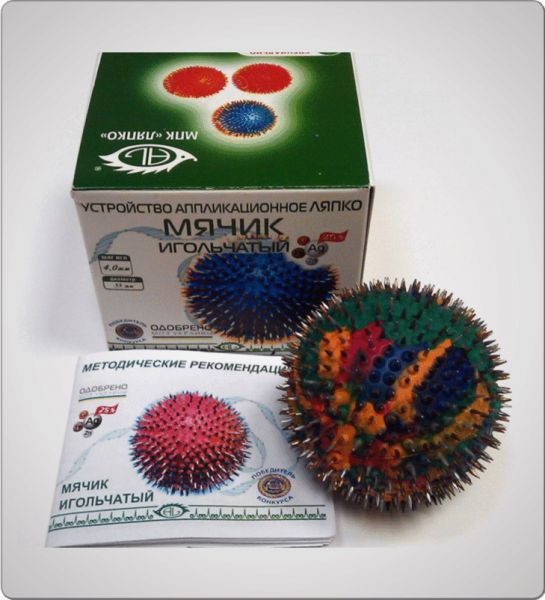 

Аппликатор Ляпко Мячик игольчатый 4,0 Ag, 55 мм (точечный массаж, остеохондроз, снимает боль, давление)