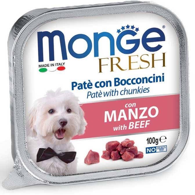 

Консервы для собак 100 гр MONGE DOG FRESH говядина