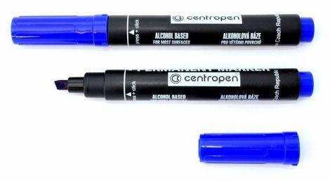 

Маркер перманентний CENTROPEN 8576 1-4,6 мм клиновидний синій, Синий
