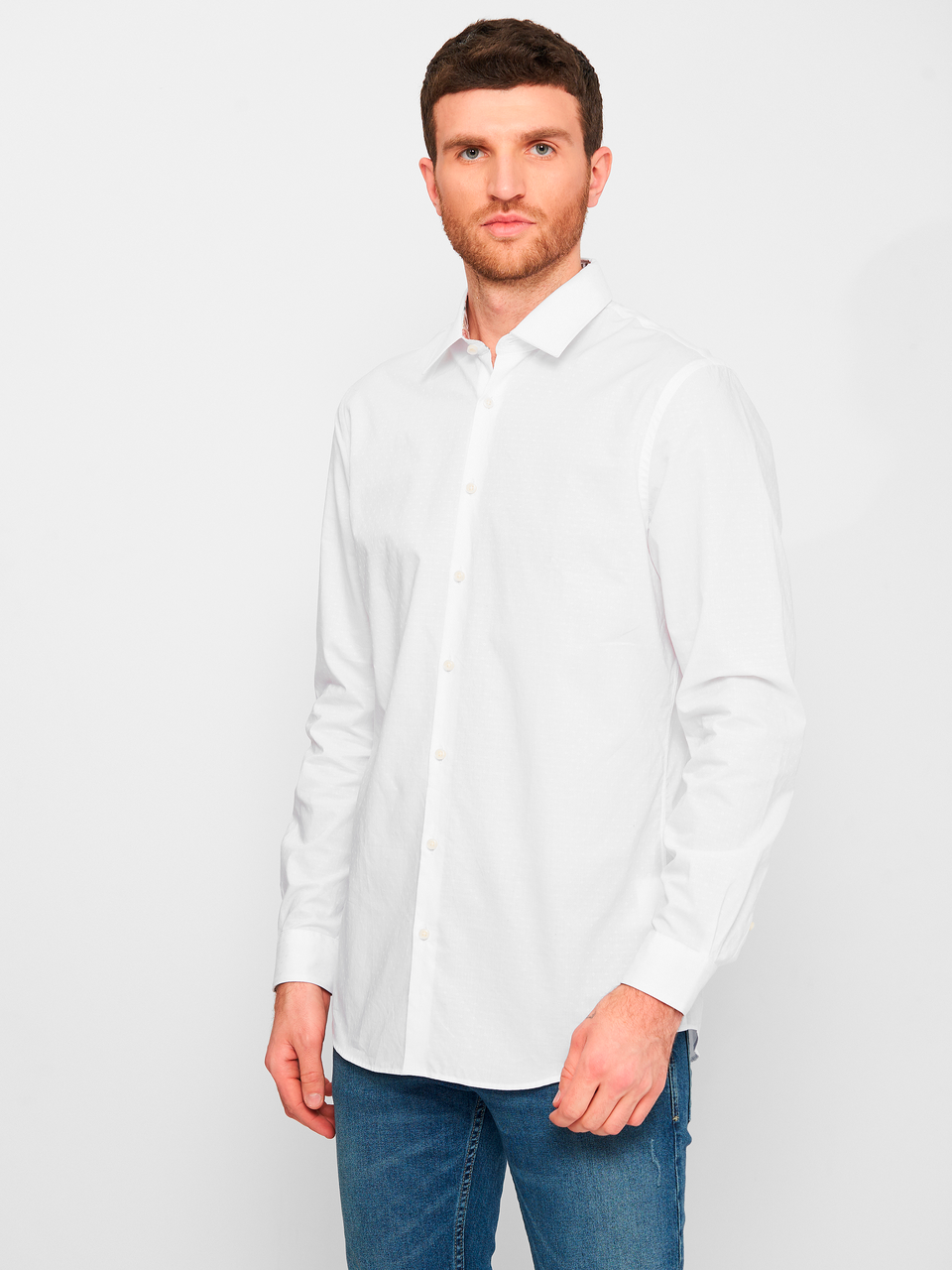 

Белая мужская рубашка большого размера 68-70 c&a германия, Белый