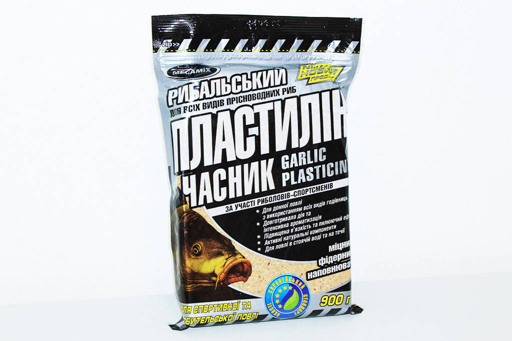 

Рыболовная прикормка. Пластилин Megamix -Чеснок-