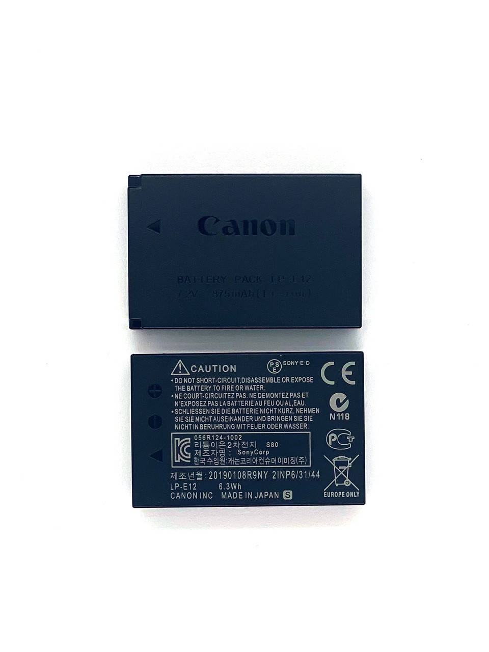 

Аккумулятор Canon LP-E12 ( EOS M50 M10 M100 M2 M200 100D)