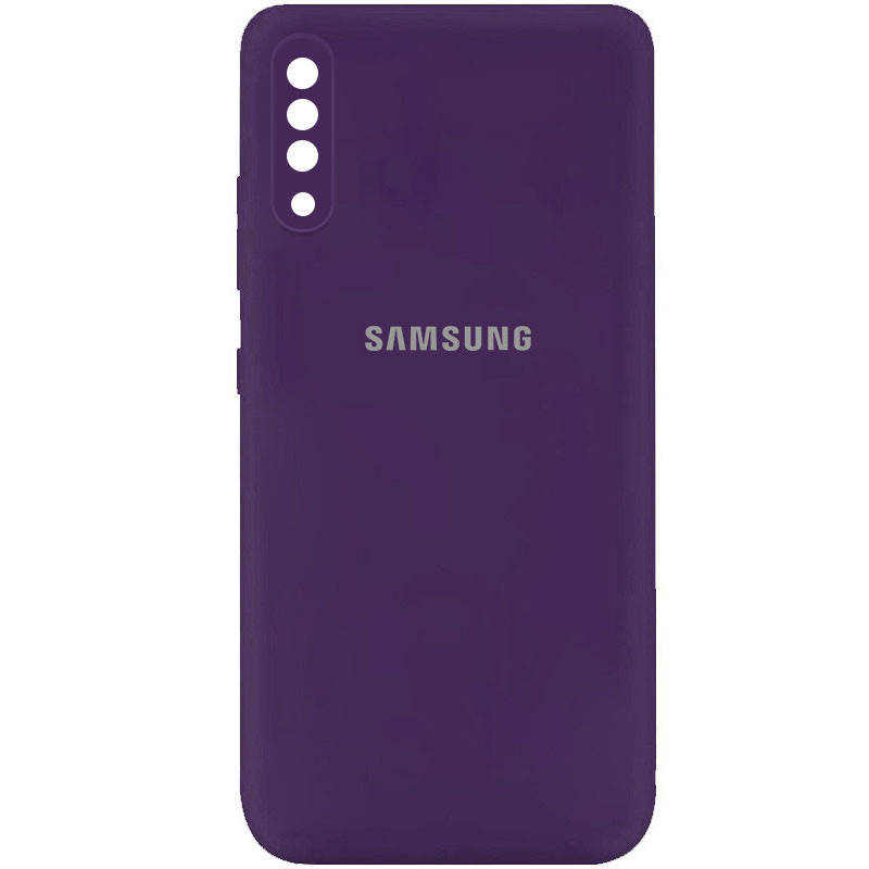 

Силиконовый чехол для Samsung Galaxy A50 A505 Фиолетовый микрофибра soft touch