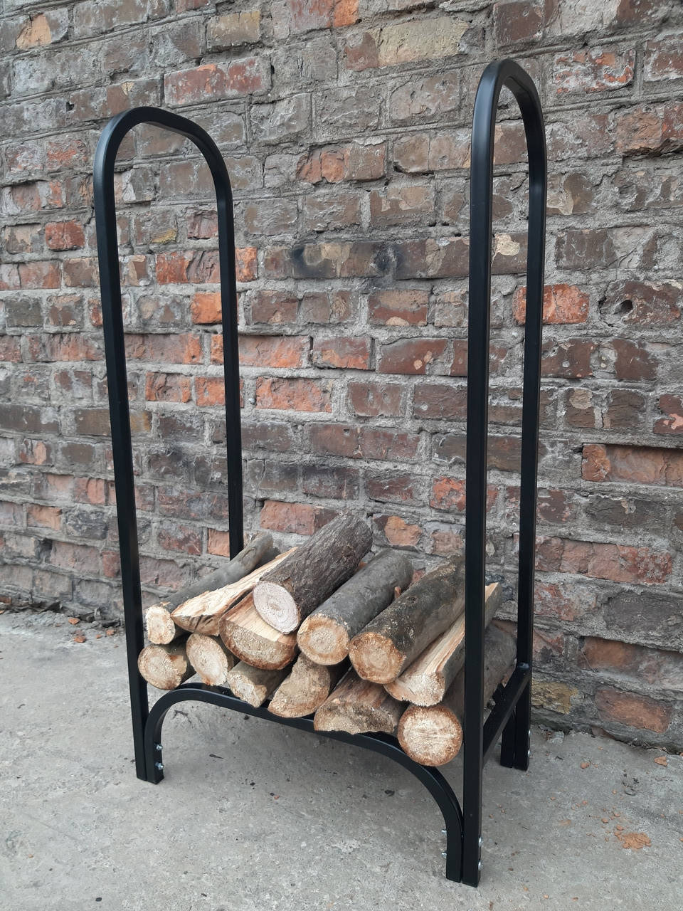 

Дровница металлическая для дров разборная 0,5 м, Черный